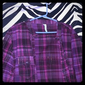 Purple with sparkly gold